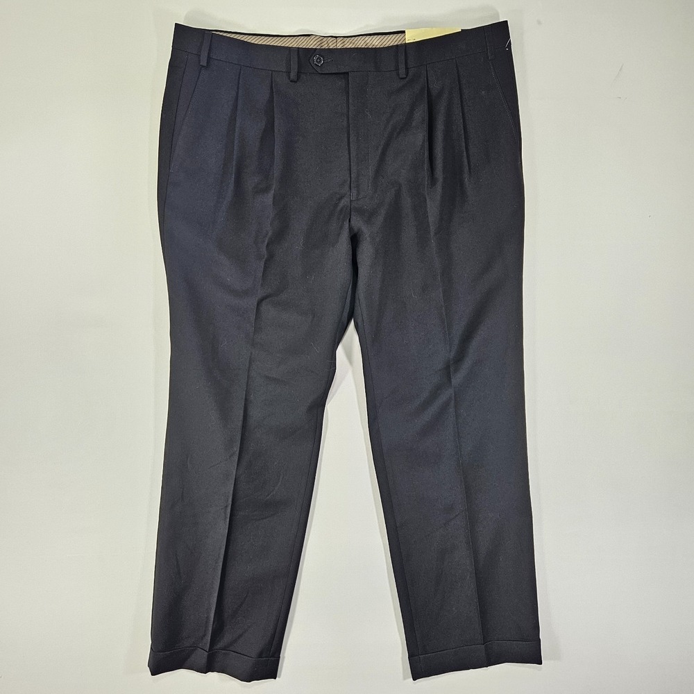 Lauren‎ Ralph Lauren Men's Dress Pant Trousers Gray Pleated 40x30 NEW